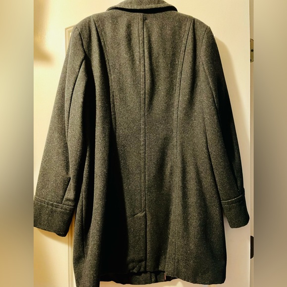 St. John’s Bay Ladies Large Charcoal Dress Coat - Picture 3 of 11